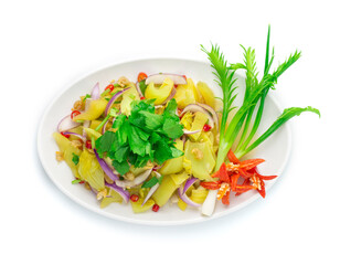 Spicy Pickled Sweet Cabbage Salad with Dry little Shrimp