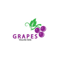 Grapes vector icon illustration design