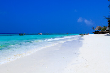 Fototapeta premium White sand beach of Nungwi Zanzibar.