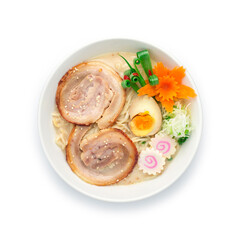 Tonkotsu Ramen thin Noodles pork chashu Japanese style