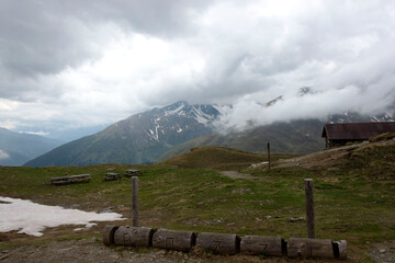 Veduta da Rifugio Bozzi in alta Vallecamonica, provincia di Brescia, Italia