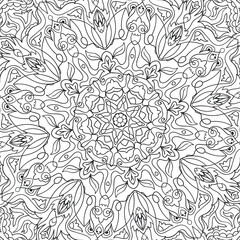 Coloring for adult anti-stress / mandala / indium. circular pattern / ethnic patterns / Boho/ Zentangl Tattoo style t-shirt, card /