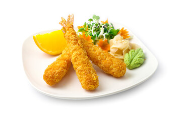 Shrimp Gril Tempura or deep fried Shrimp