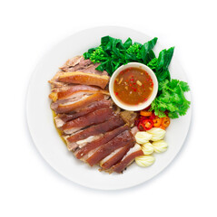 Stewed Pork Leg cutlet boiled in Sweet Brown Sauce