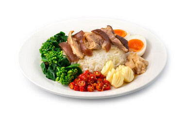 Stewed Pork Leg cutlet boiled in Sweet Brown Sauce