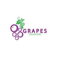 Grapes vector icon illustration design