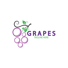 Grapes vector icon illustration design