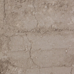 construction sand pressed brown sand on the construction site