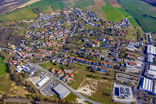 Stadt Arnstein in Bayern aus der Luft