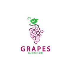 Grapes vector icon illustration design