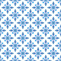 Azulejos portuguese traditional ornamental tile