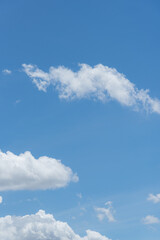 White cloud texture in blue sky day. 
