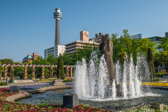 Yamashita Park, Yokohama, Japan,