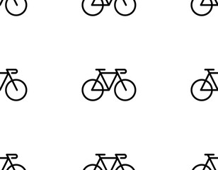Bicycle seamless pattern. Vector repeat of bicycle seamless for any web design