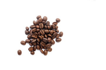 Coffee beans. Isolated on a white background.