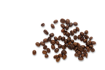 Coffee beans. Isolated on a white background.