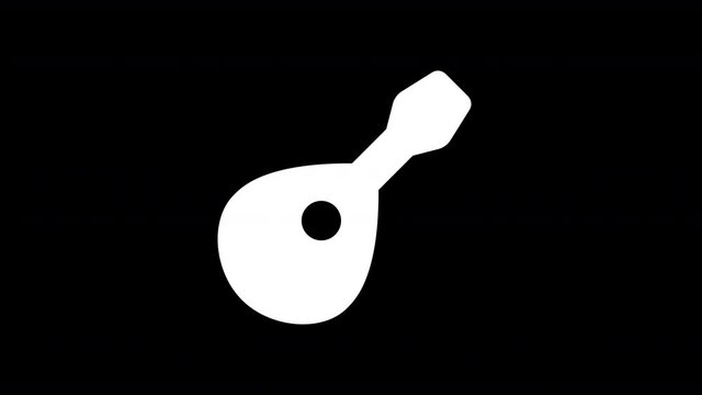 From the Glitch effect arises mandolin symbol. Then the TV turns off. Alpha channel Premultiplied - Matted with color black