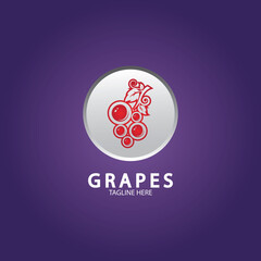 Grapes vector icon illustration design