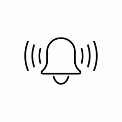 Outline bell icon.Bell vector illustration. Symbol for web and mobile
