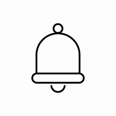 Outline bell icon.Bell vector illustration. Symbol for web and mobile