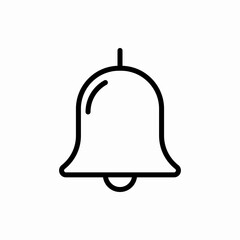 Outline bell icon.Bell vector illustration. Symbol for web and mobile