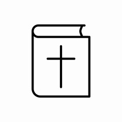 Outline bible icon.Bible vector illustration. Symbol for web and mobile