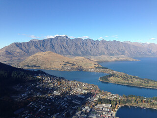Wanaka Queenstown lake with pure clear water New Zealand