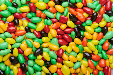Mix of chewy colorful candy