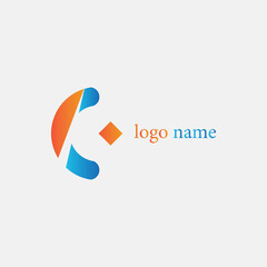 letter c illustration colorful creative logo design vector