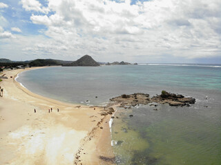KUTA MANDALIKA BEACH IN LOMBOK,INDONESIA