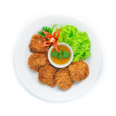 Shrimp Pancake Deep Fried Chinese Food Asian style