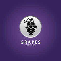 Grapes vector icon illustration design