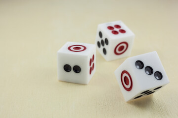 The three dice