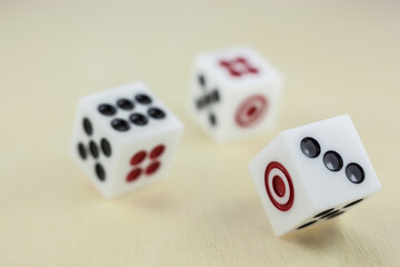The three dice