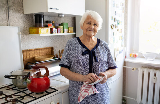 Portrait Of An Elderly Woman At Home
