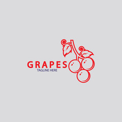 Grapes vector icon illustration design