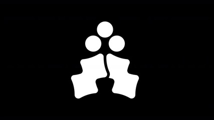 From the Glitch effect arises holly berry symbol. Then the TV turns off. Alpha channel Premultiplied - Matted with color black - Powered by Adobe