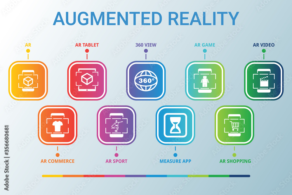 Poster ar data infographics visualization. process chart. diagram with steps, diagramparts or processes. ve