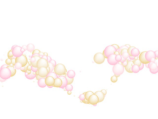 Pink gold oil vitamin D E pill capsules background