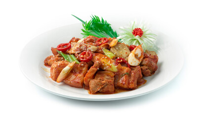 Kimchi Stir Fried with Pork Belly Korean Food Style
