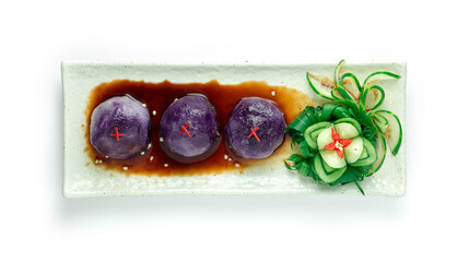 Chinese Sweet Potato Purple Dumplings