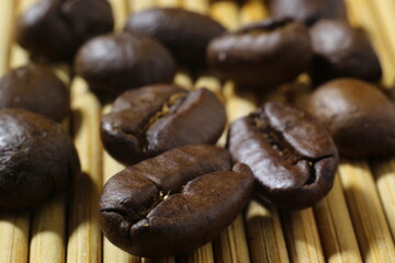 coffee beans on the ground