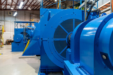 An electric generator in a power plant