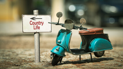 Street Sign to Country Life