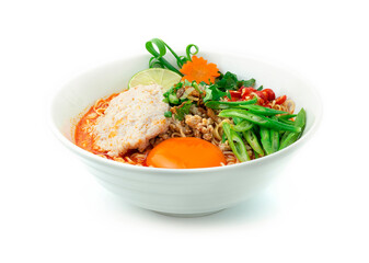 Instant Noodles with Tom Yum Soup Creamy Spicy