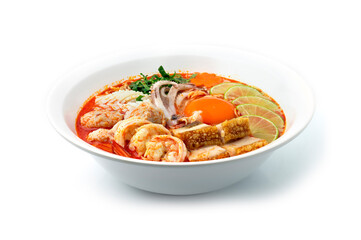 Instant Noodles with Tom Yum Soup Creamy Spicy