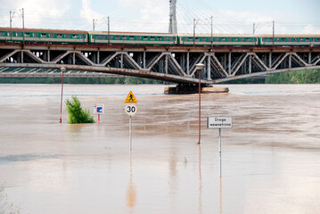 Vistula record-high water, Warsaw, Poland