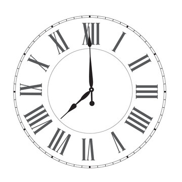 elegant roman numeral clock