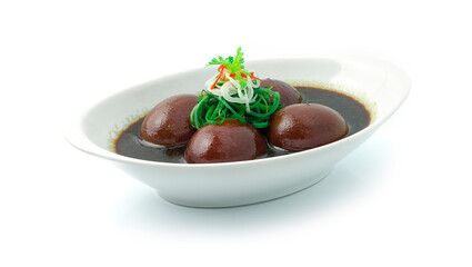 Stewed Eggs in Sweet Brown Soy Sauce