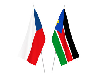 Republic of South Sudan and Czech Republic flags